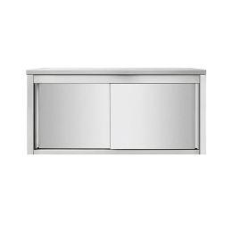 Placard haut en inox à portes coulissantes 1500 x 400 x 650 mm