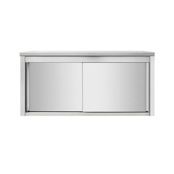 Placard haut en inox à portes coulissantes 1500 x 400 x 650 mm