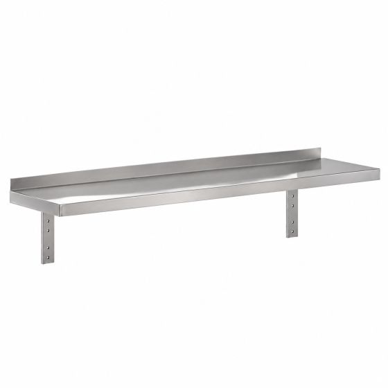 Etagère murale inox 1 tablette 1500 x 300 mm