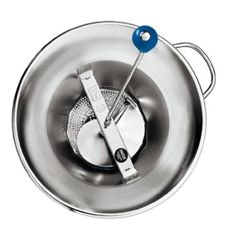 Moulin à legumes inox ø 310mm avec 3 grilles