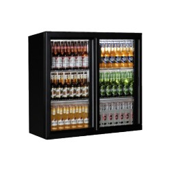 Arrière bar compact 2 portes coulissantes