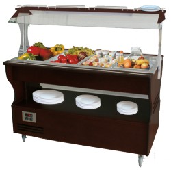 Buffet central réfrigéré mobile - 4xGN1/1
