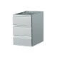 Bloc 3 tiroirs inox à monter sur table Prof.700mm