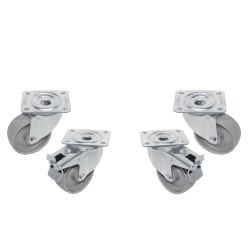 Kit de 4 roues pour desserte snack