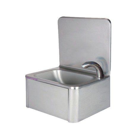 Lave-mains inox avec robinet électronique, Pro Inox