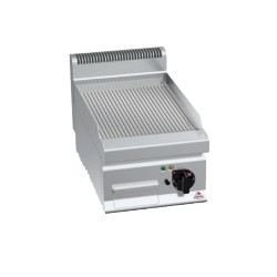 Plaque à snacker rainurée électrique 4,8kW L400mm - Ligne 700