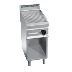 Plaque à snacker rainurée électrique 4,8kW L400mm - Ligne 700