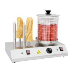 Appareil à hot-dog électrique 4 plots