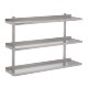 Etagère murale 3 niveaux inox L600xProf.400MM