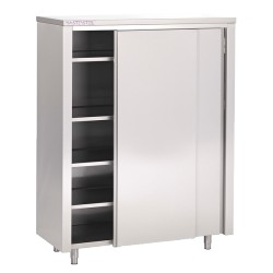 Armoire haute inox avec portes coulissantes L1200XP600XH1800MM