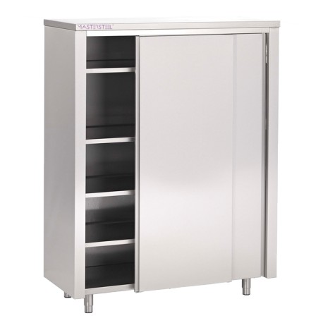 Armoire haute inox avec portes coulissantes L1200XP600XH1800MM