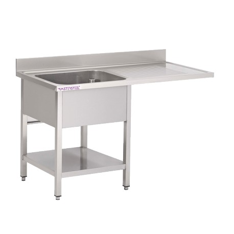 Plonge inox esp LV L1200XP700XH850MM EG droite 1 bac