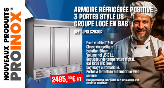 Nouvelle Armoire réfrigérée 3 portes style US