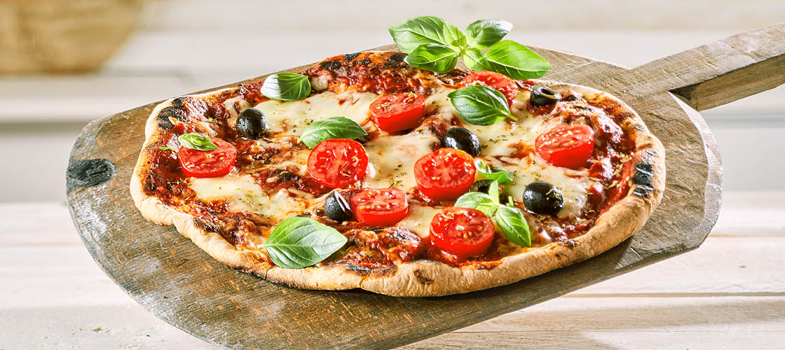 pizza mozarella tomates et olives