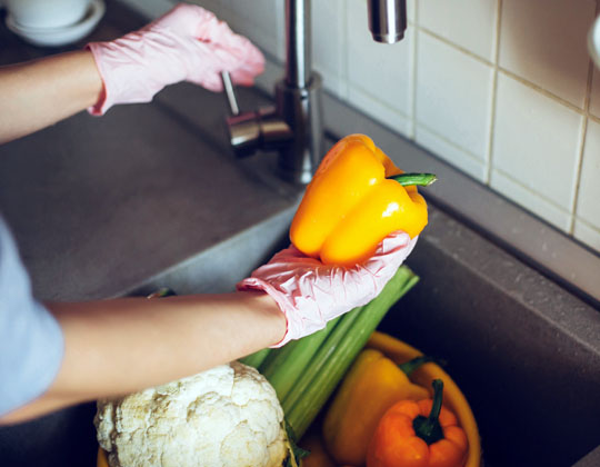 lavage de légumes
